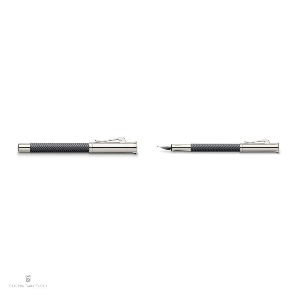 Stilou Graf von Faber Castell Guilloche Cisele, antracit, penita M [4]