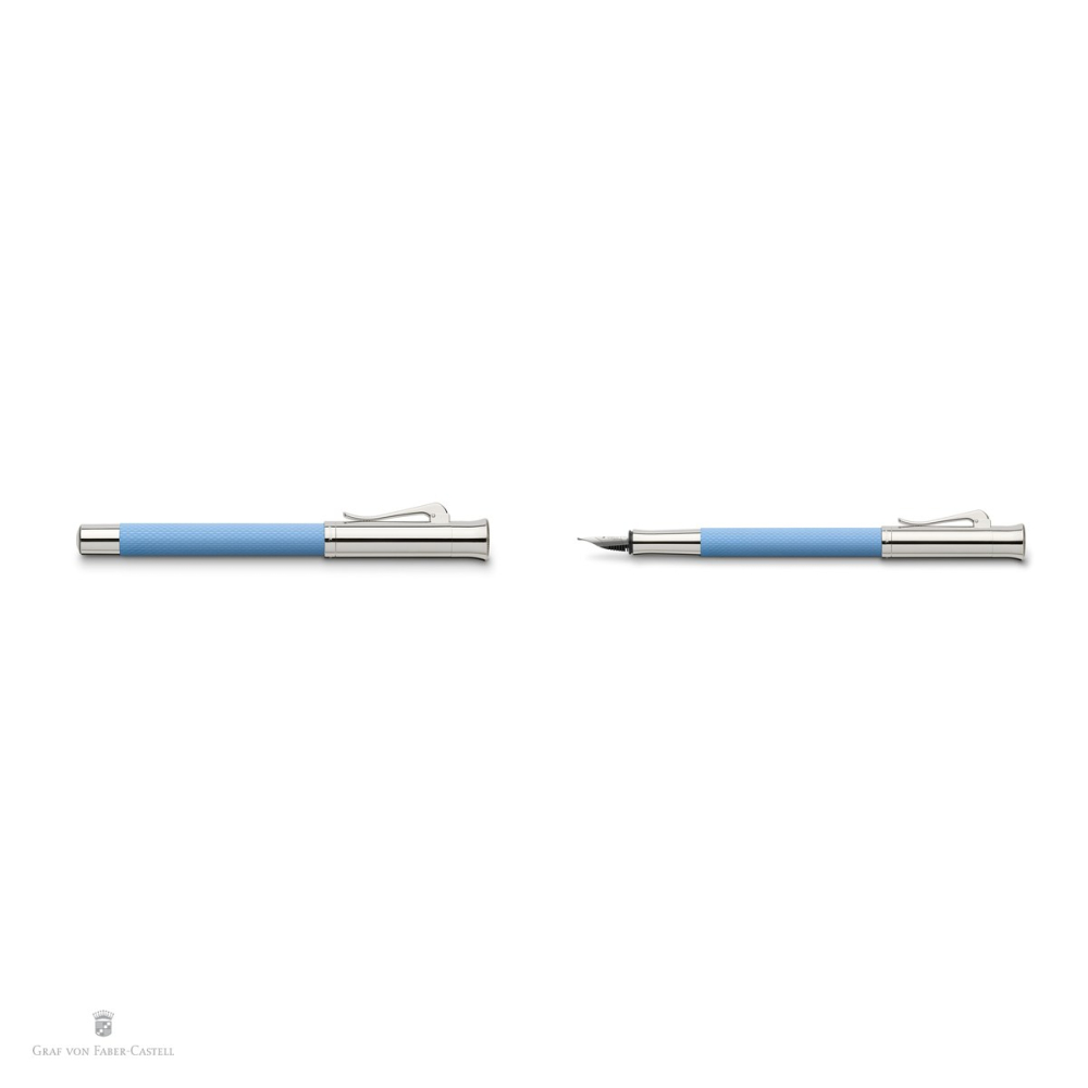 Stilou Graf von Faber Castell Guilloche Gulf Blue, penita M [4]