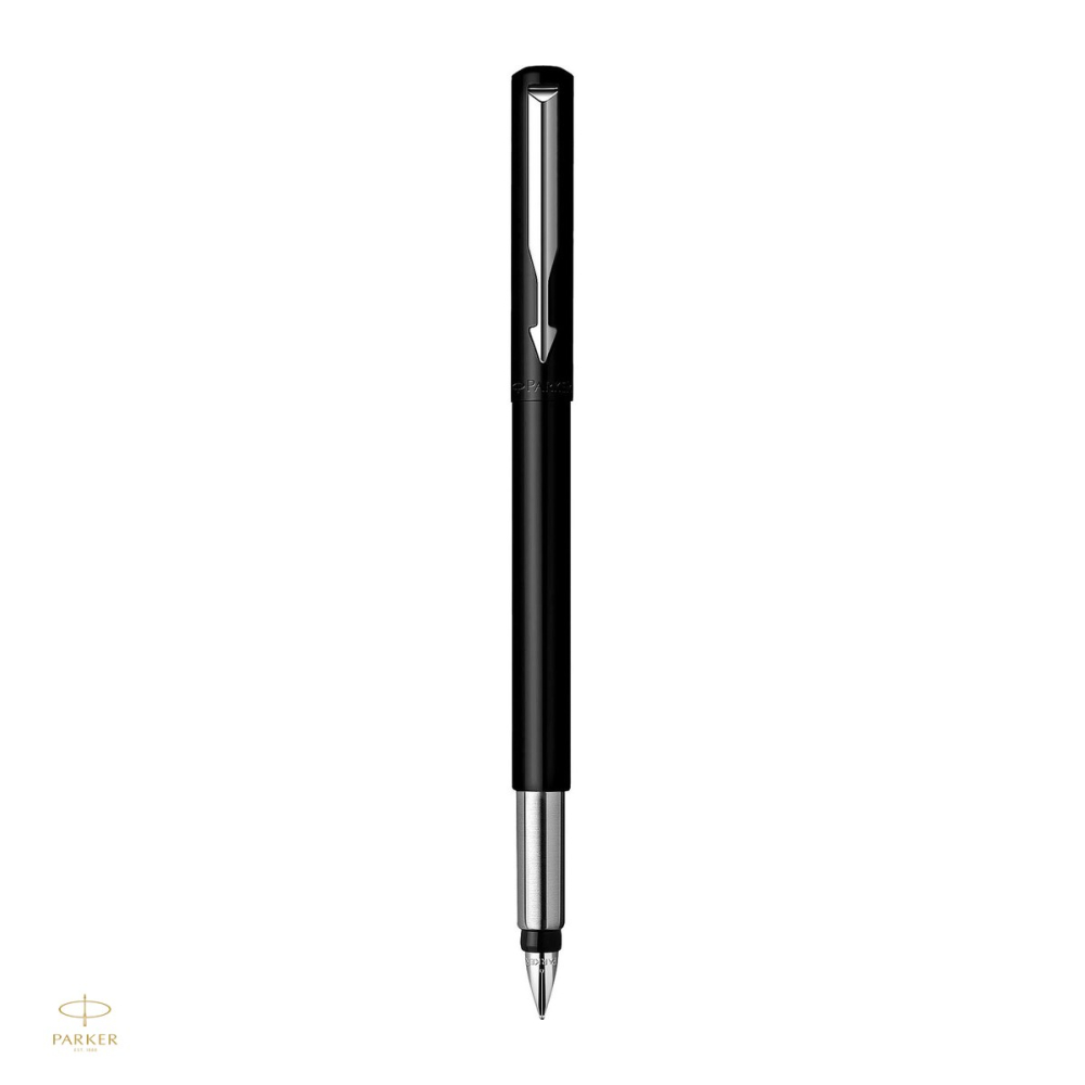 Stilou Parker Vector cu capac, penita din otel inoxidabil, corp din plastic ABS, negru [4]