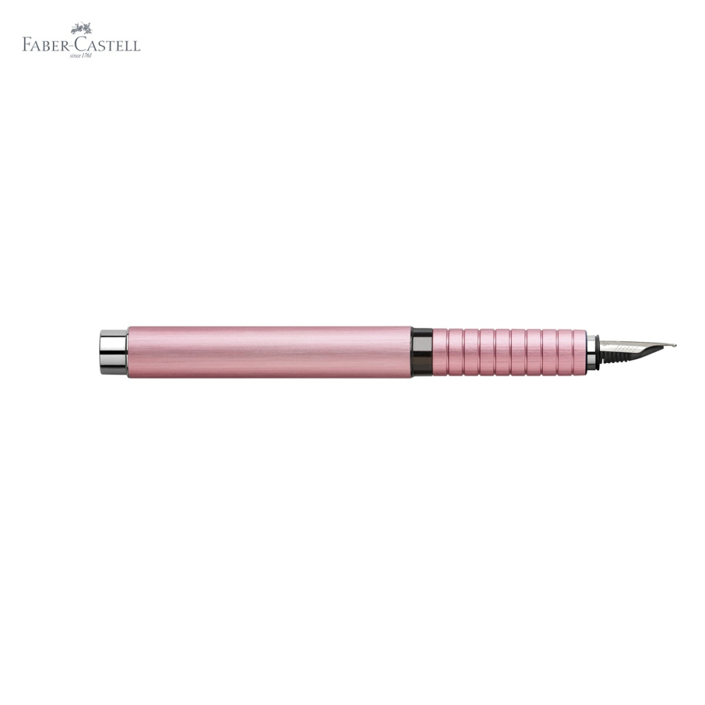 Stilou premium Faber-Castell Essentio Aluminium Rose, penita din otel inoxidabil, design clasic modern [5]