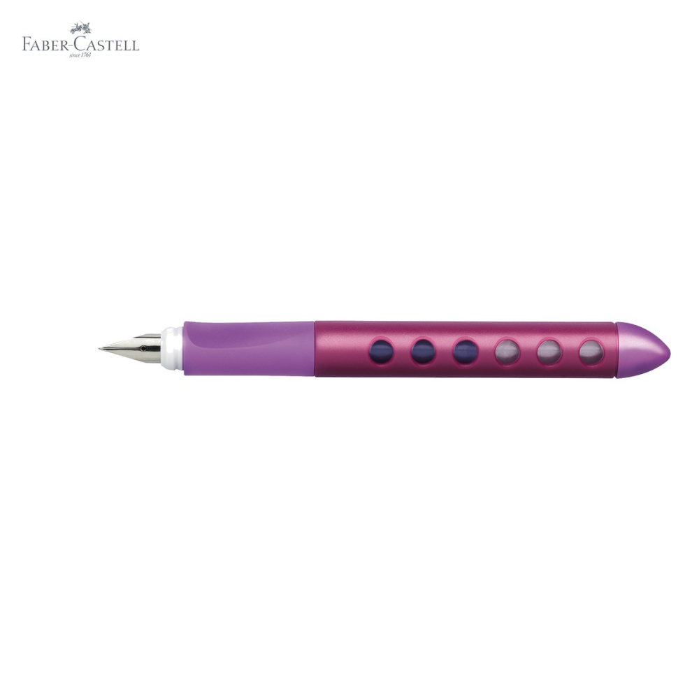 Stilou scolar Faber-Castell Scribolino Blackberry, penita iridiu, ergonomic, pentru dreptaci incepatori [5]