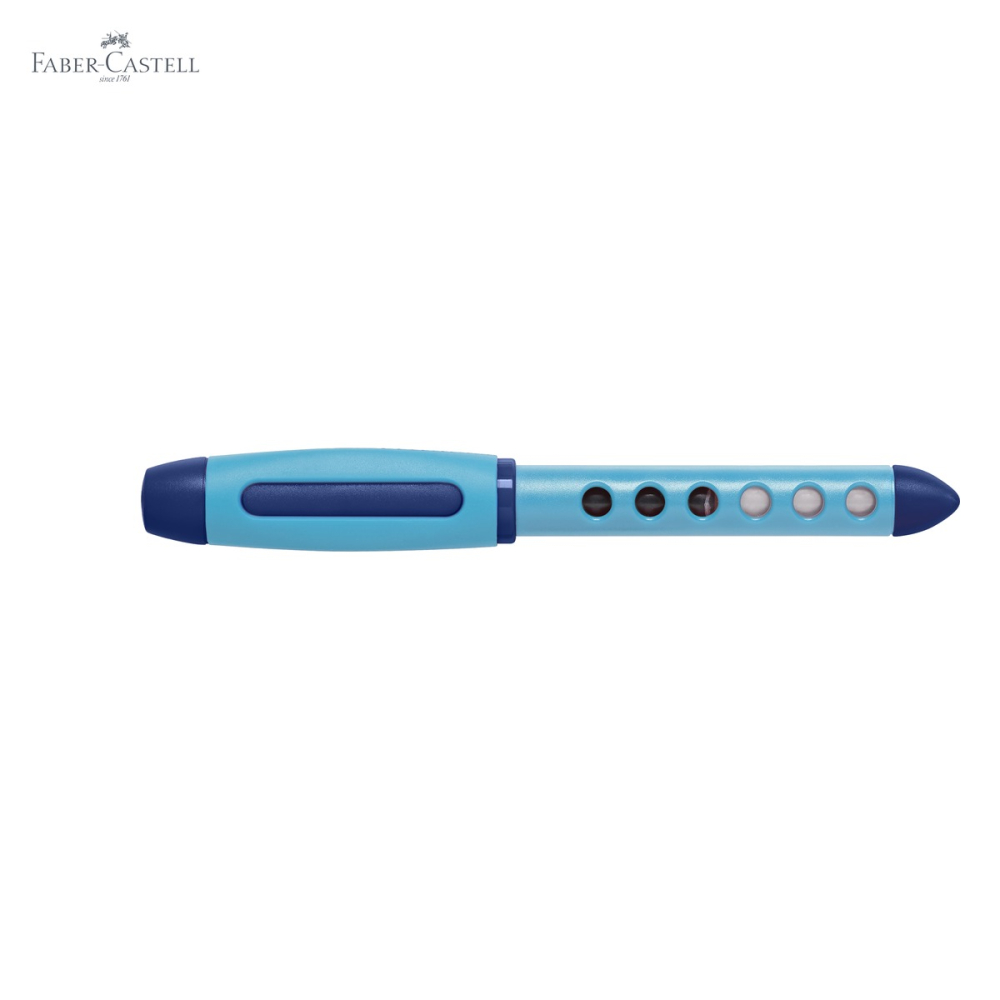 Stilou scolar Faber-Castell Scribolino, penita din iridiu, pentru dreptaci incepatori, albastru [5]