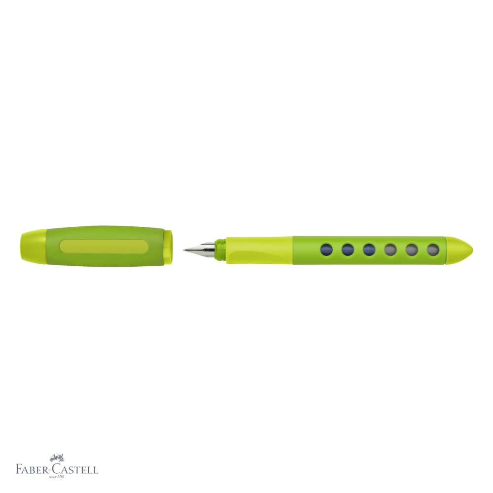 Stilou scolar Faber-Castell Scribolino Vernil pentru stangaci, penita iridiu, ideal pentru incepatori [4]