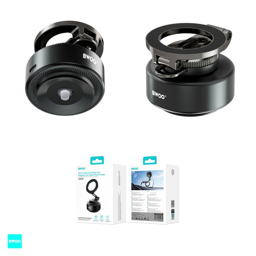Suport auto BWOO ZJ139, cu ventuza, magnetic, transparent [4]
