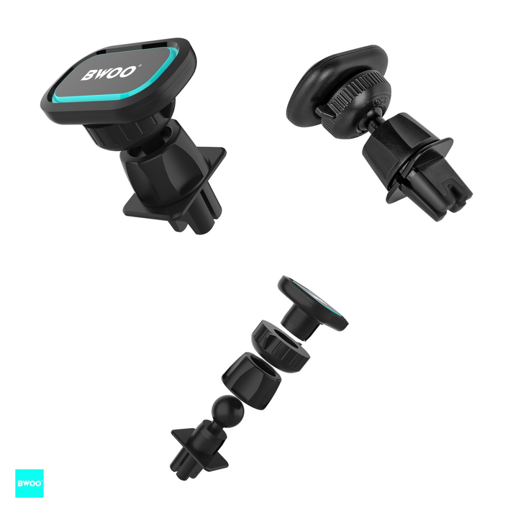 Suport auto BWOO ZJ81, cu clema, magnetic, negru [4]