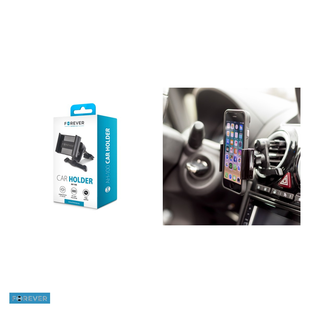 Suport auto Forever AH-100, prindere in grila de ventilatie, negru [4]