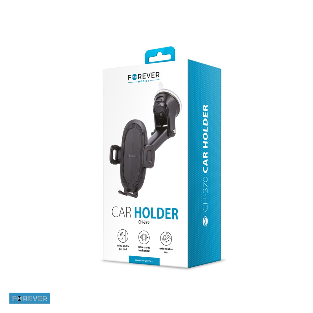 Suport auto Forever CH-370, pe parbriz, negru [4]