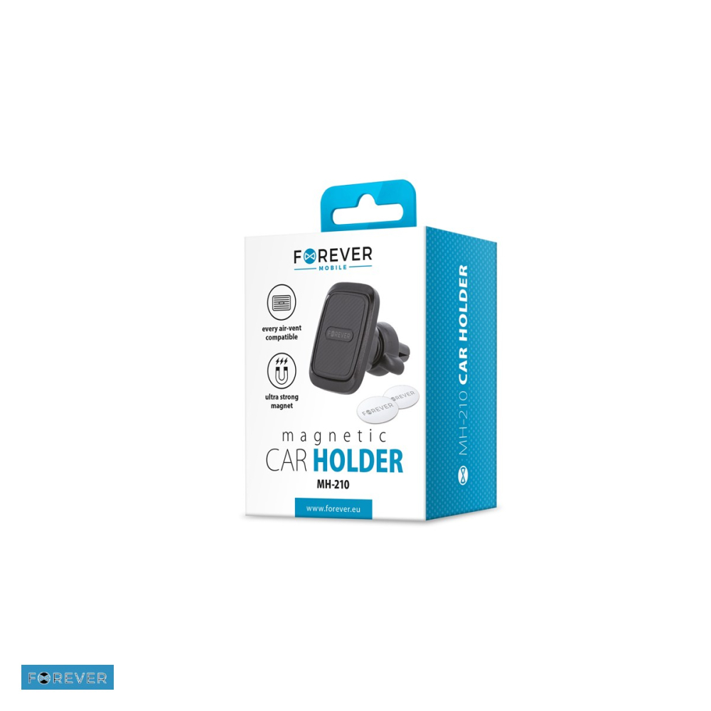 Suport auto Forever MH-210, prindere in grila de ventilatie, magnetic, negru [4]