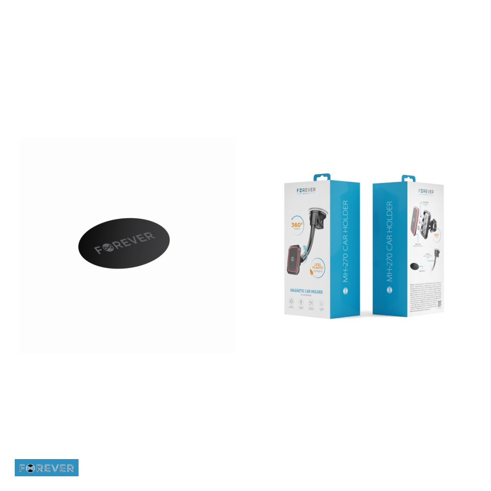 Suport auto Forever MH-270, pe parbriz, magnetic, negru [5]