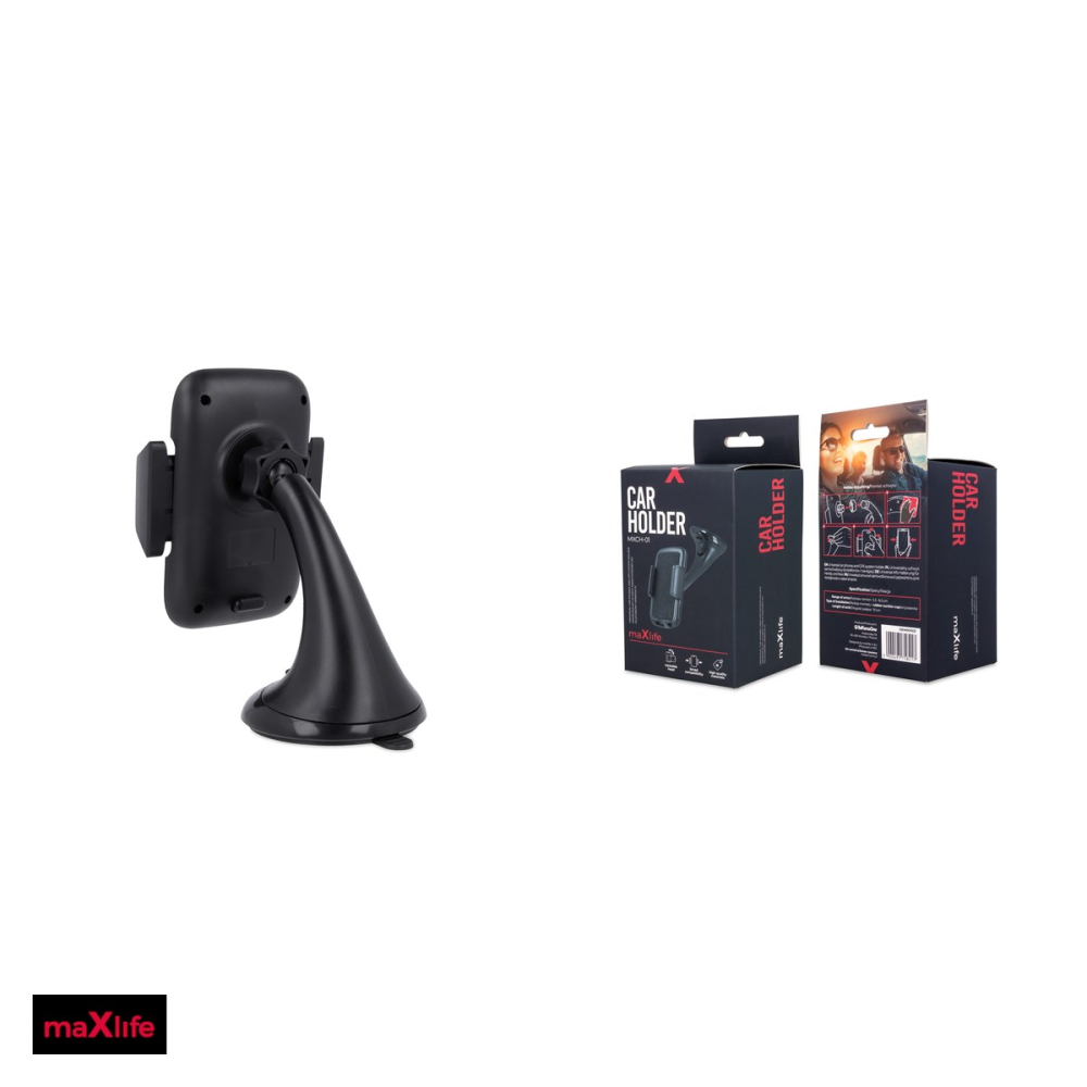Suport auto Maxlife MXCH-01, pe parbriz, negru [4]