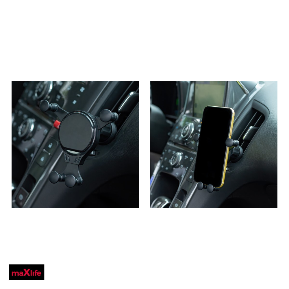 Suport auto Maxlife MXCH-06, prindere in grila de ventilatie, negru [5]