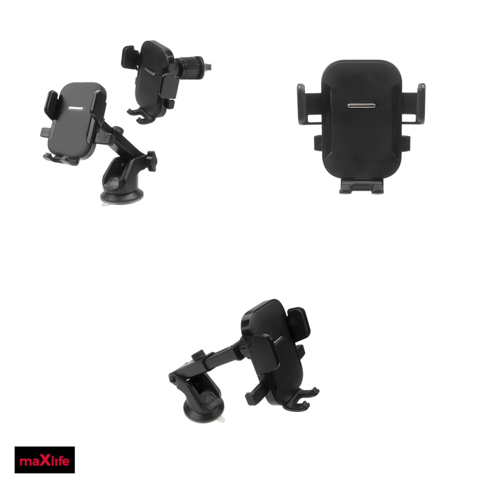 Suport auto Maxlife MXCH-07, pe parbriz, negru [4]