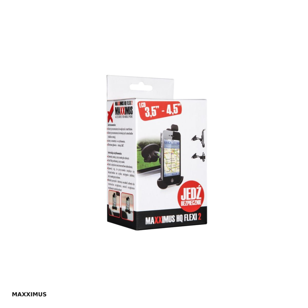 Suport auto Maxximus HQ Flexi 2, cu ventuza, negru [4]