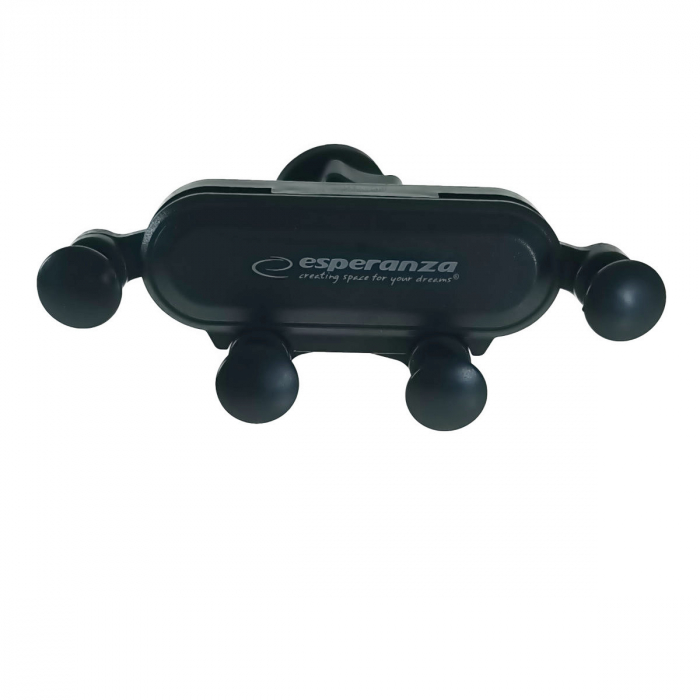 Suport auto pentru smartphone, cu brate ajustabile, Esperanza Force 95881, cu prindere la grila de ventilatie, negru [2]