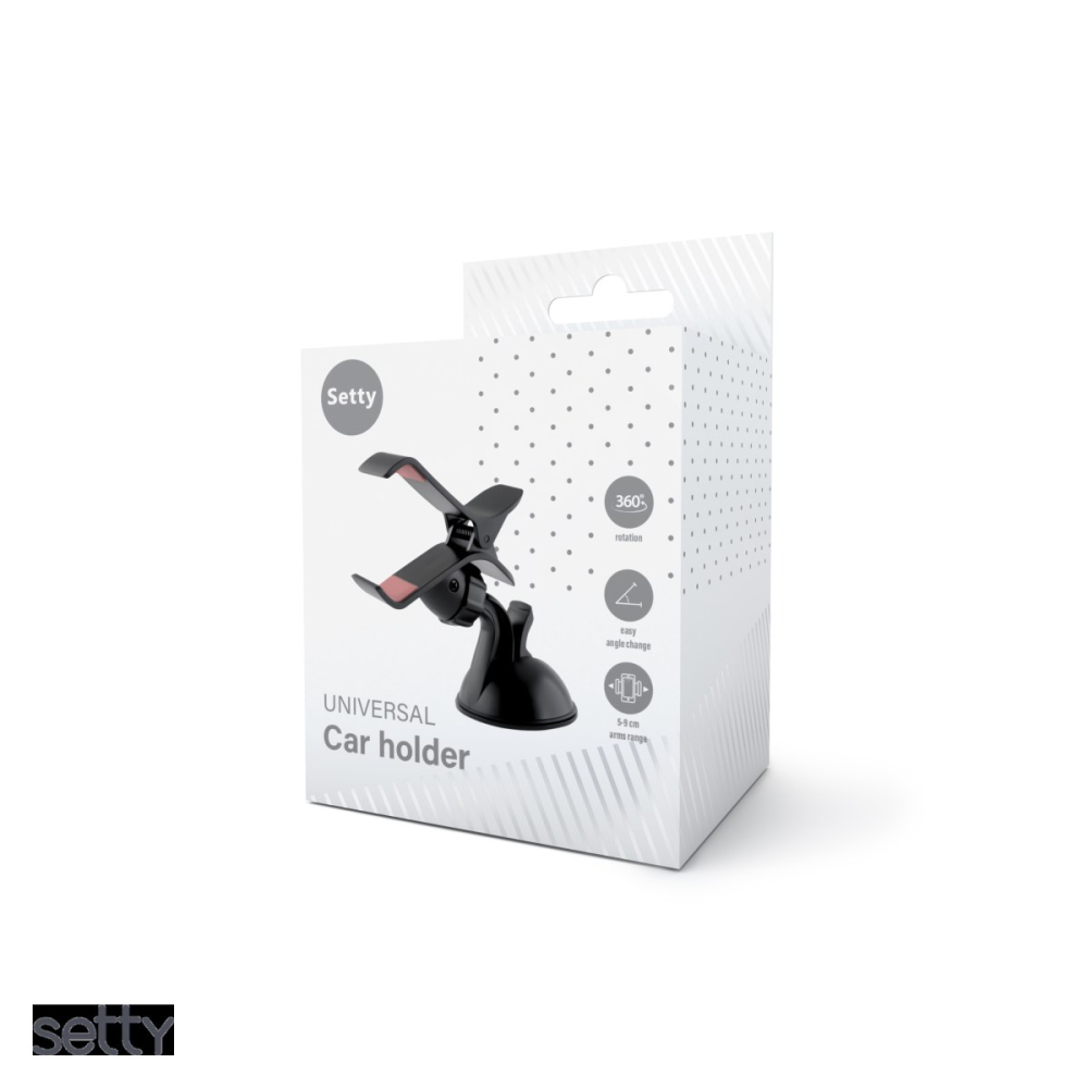 Suport auto Setty Froggy, pe parbriz, negru [4]