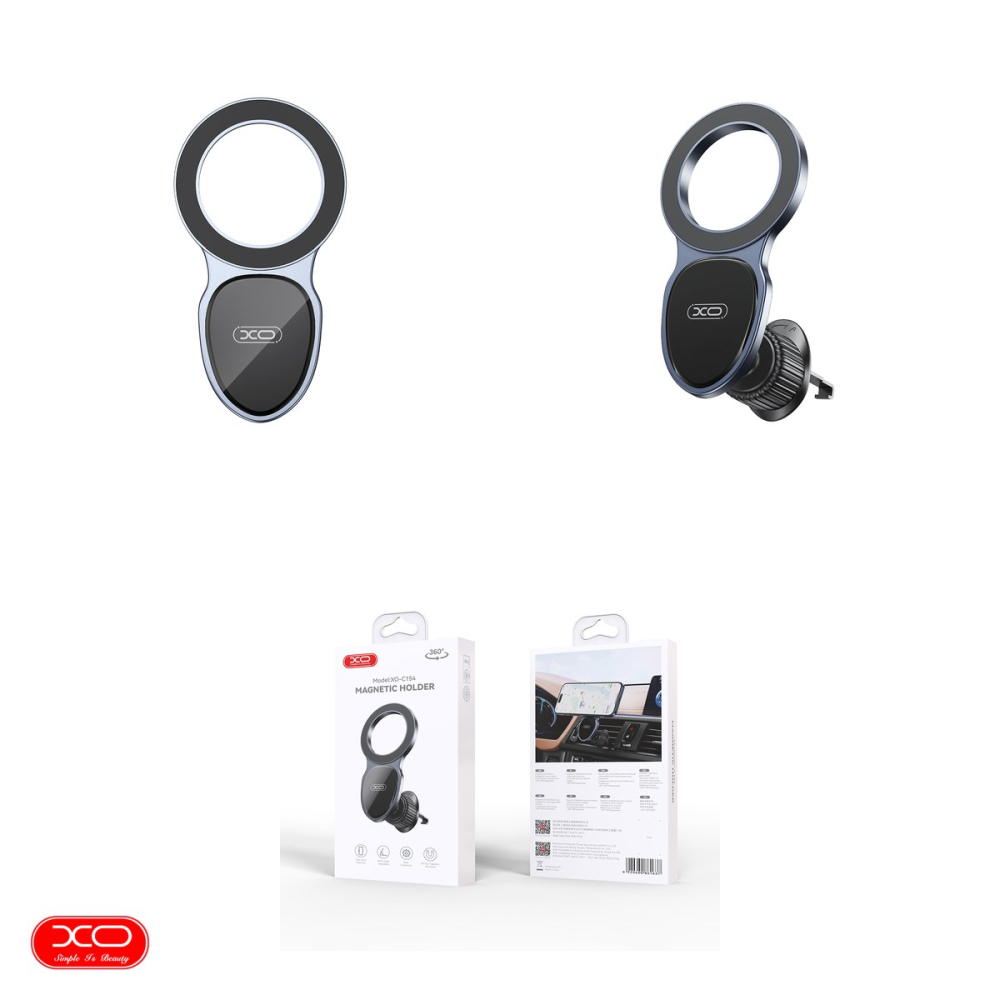Suport auto XO 154, prindere in grila de ventilatie, MagSafe, negru [4]