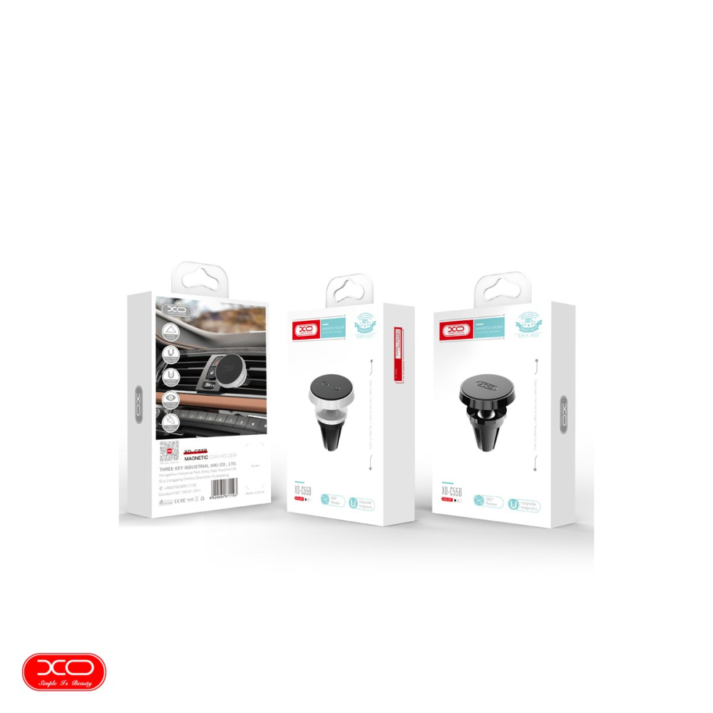 Suport auto XO C55B, prindere in grila de ventilatie, magnetic, negru [4]