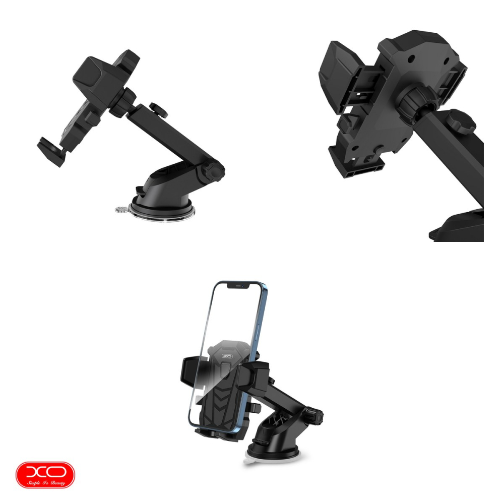 Suport auto XO C76, cu ventuza, negru [4]