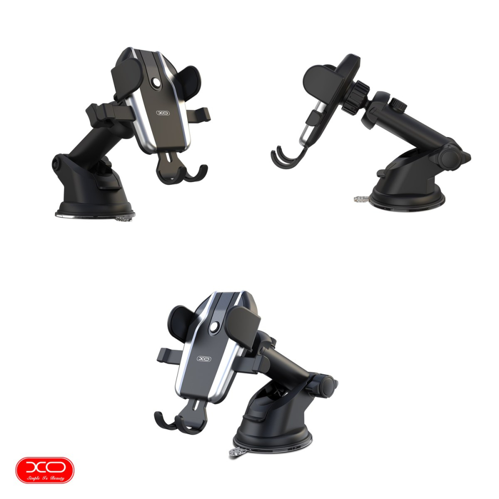 Suport auto XO C77, cu ventuza, negru [4]