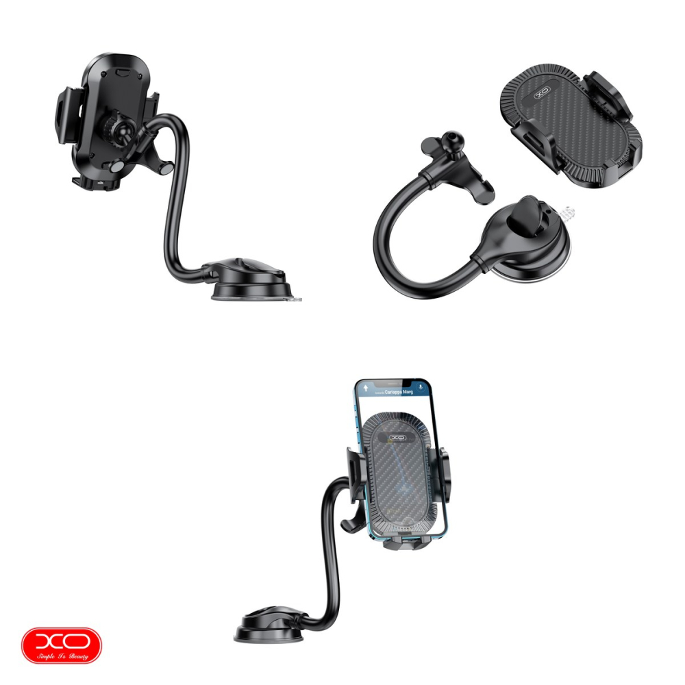 Suport auto XO C85, cu ventuza, negru [4]
