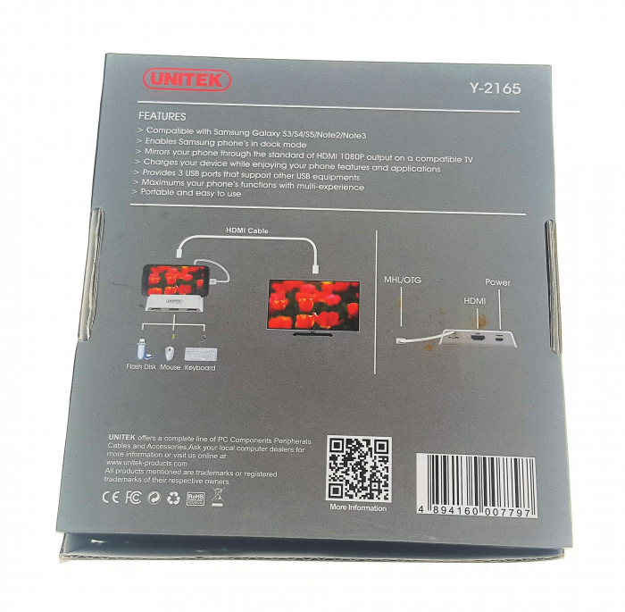 Suport birou smartphone Unitek OTG [4]