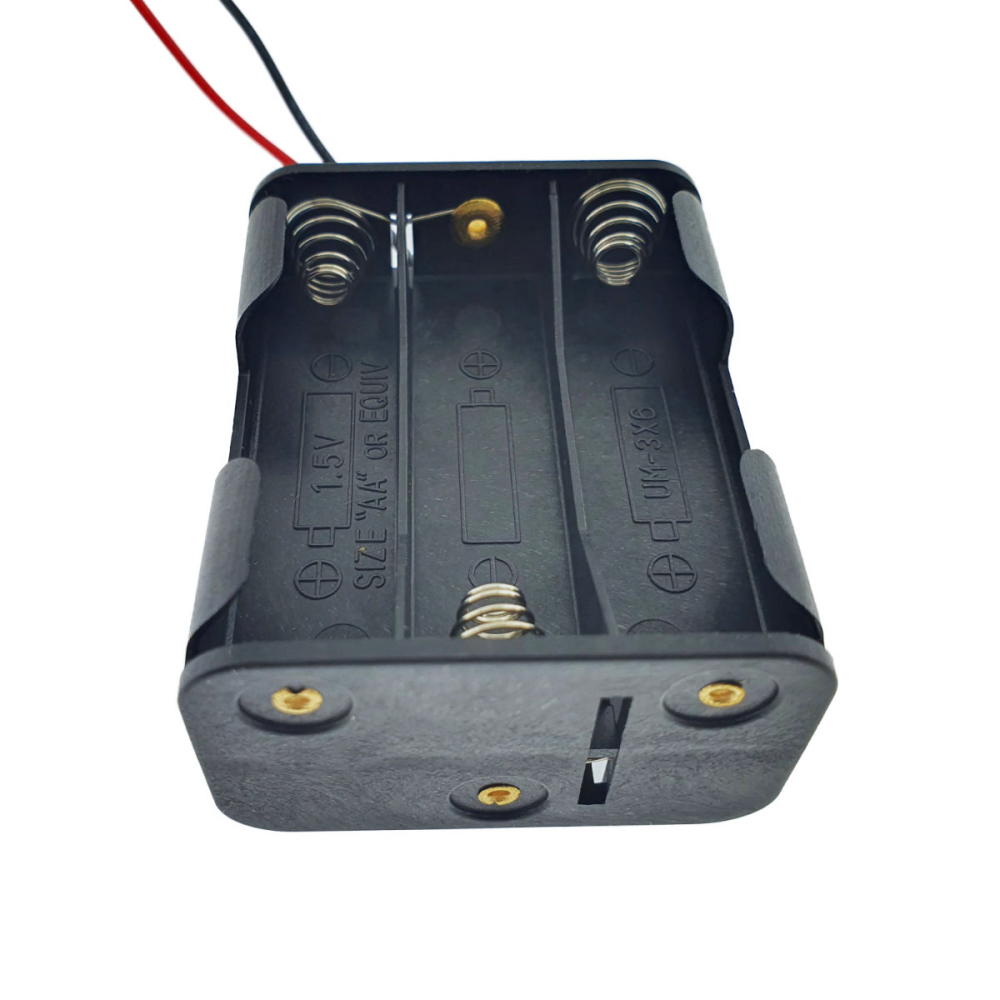 Suport Carcasa 6 x Baterii AA R6 cu 2 Fire - Alimentare 9V pentru Arduino Circuite LED Experimente Electronice DIY [3]