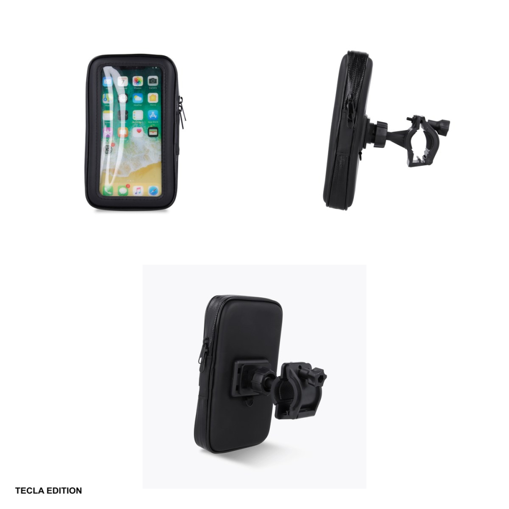Suport de telefon impermeabil pentru bicicleta XL, telefoane pana la 6,5 inch, folie tactila, Setty UR-03, negru [4]