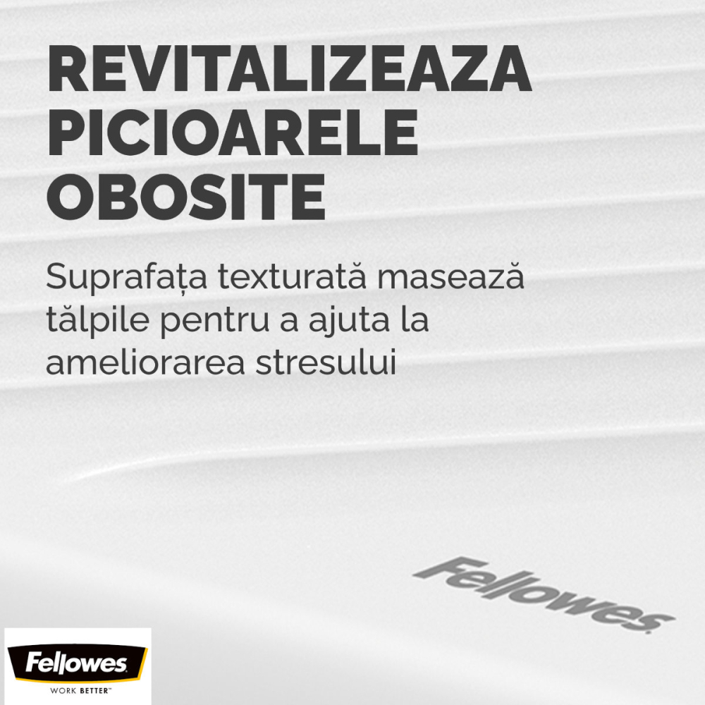 Suport ergonomic pentru picioare, Fellowes Breyta, 3 inaltimi reglabile, balansare optionala, portabil, pentru munca hibrida si home office, alb [4]
