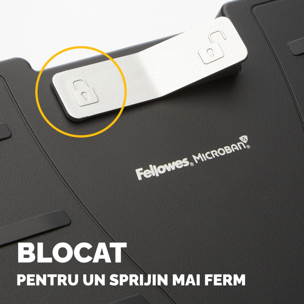 Suport ergonomic pentru picioare reglabil, Fellowes Office Suites, cu tehnologie Microban, 3 inaltimi, balansare libera, pentru birou si acasa [5]