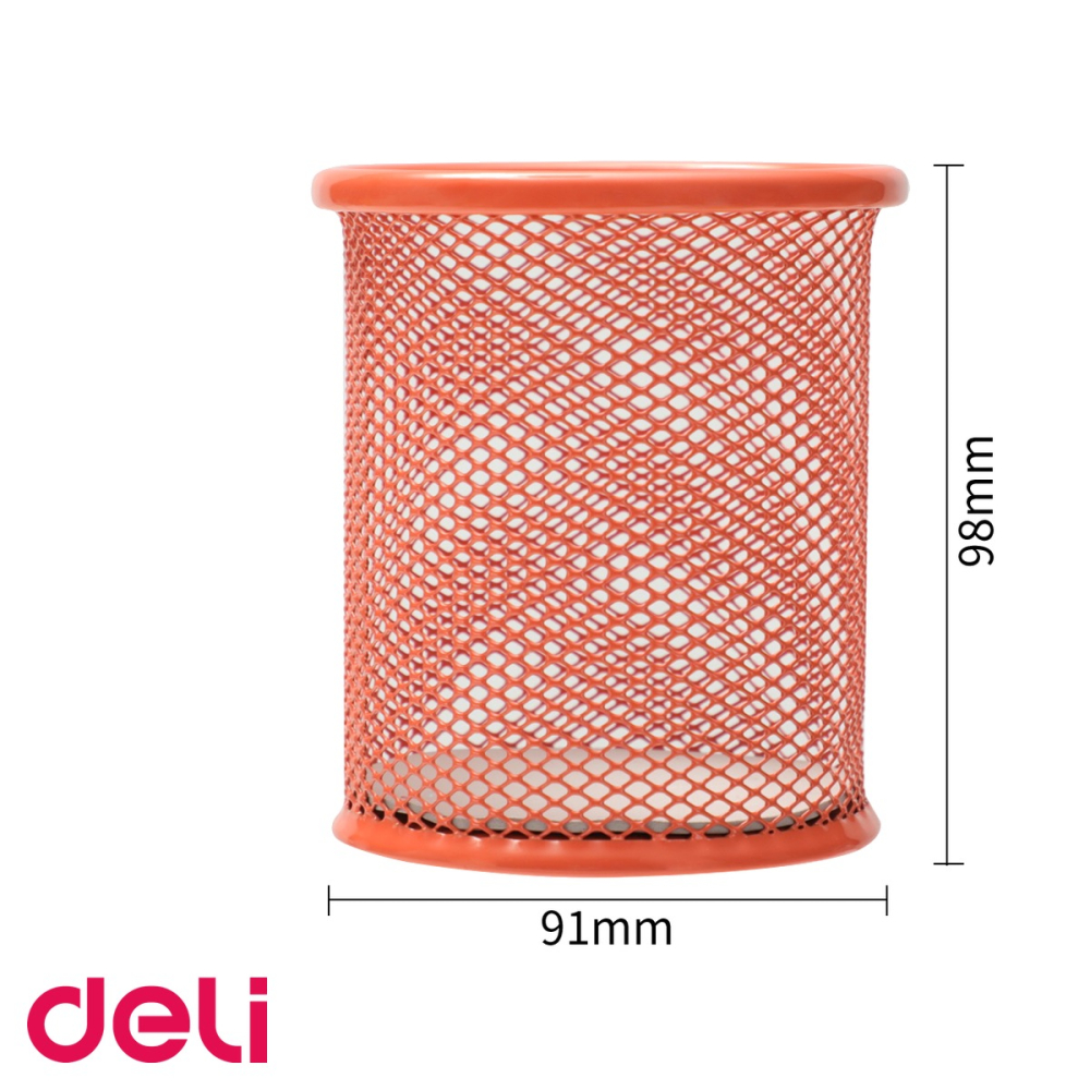 Suport instrumente de scris Deli Mesh Color, plasa metalica colorata, pentru birou si papetarie [5]