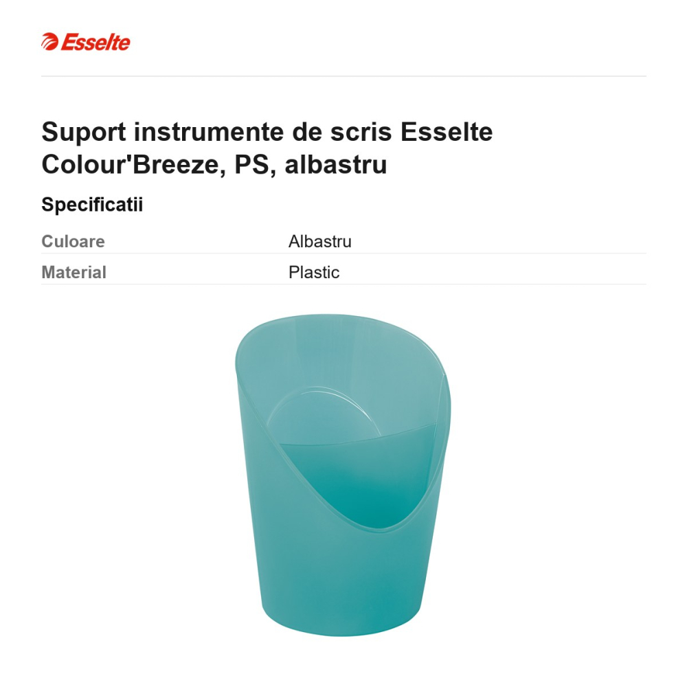 Suport instrumente de scris Esselte Colour'Breeze, PS, albastru [3]