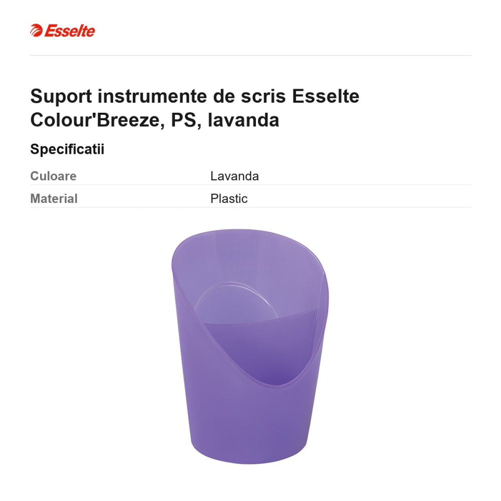 Suport instrumente de scris Esselte Colour'Breeze, PS, lavanda [3]