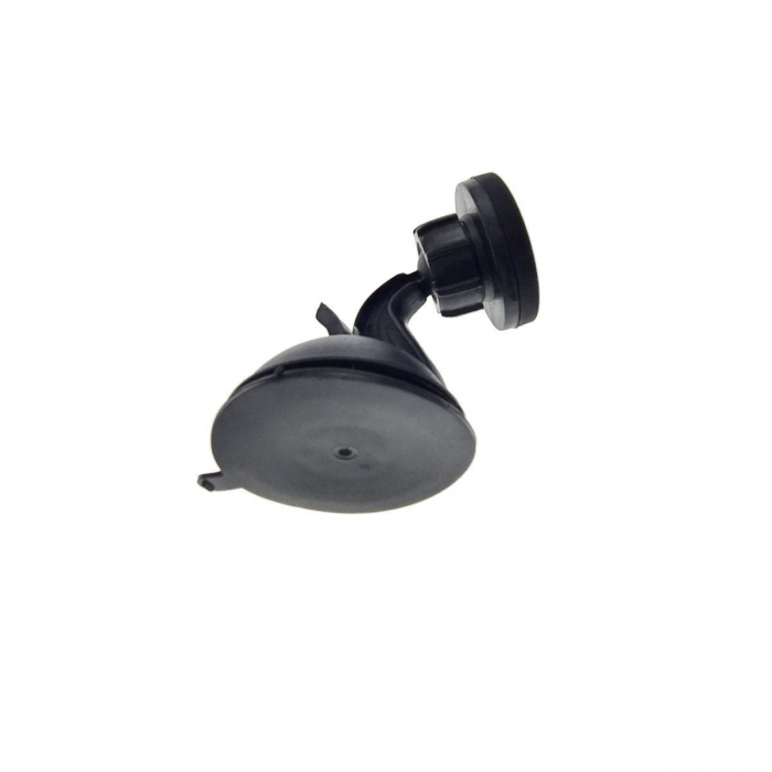 Suport magnetic rotund 43x10mm pentru smartphone cu ventuza de prindere la baza, negru [6]