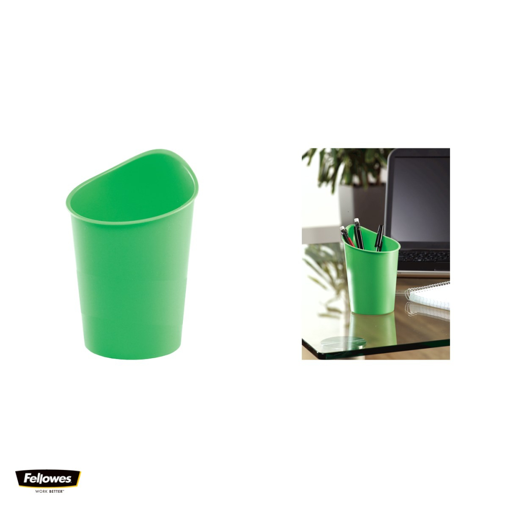 Suport pentru instrumente de scris Fellowes G2DESK, din plastic, inaltime 134 mm, diametru 96 mm, verde [4]