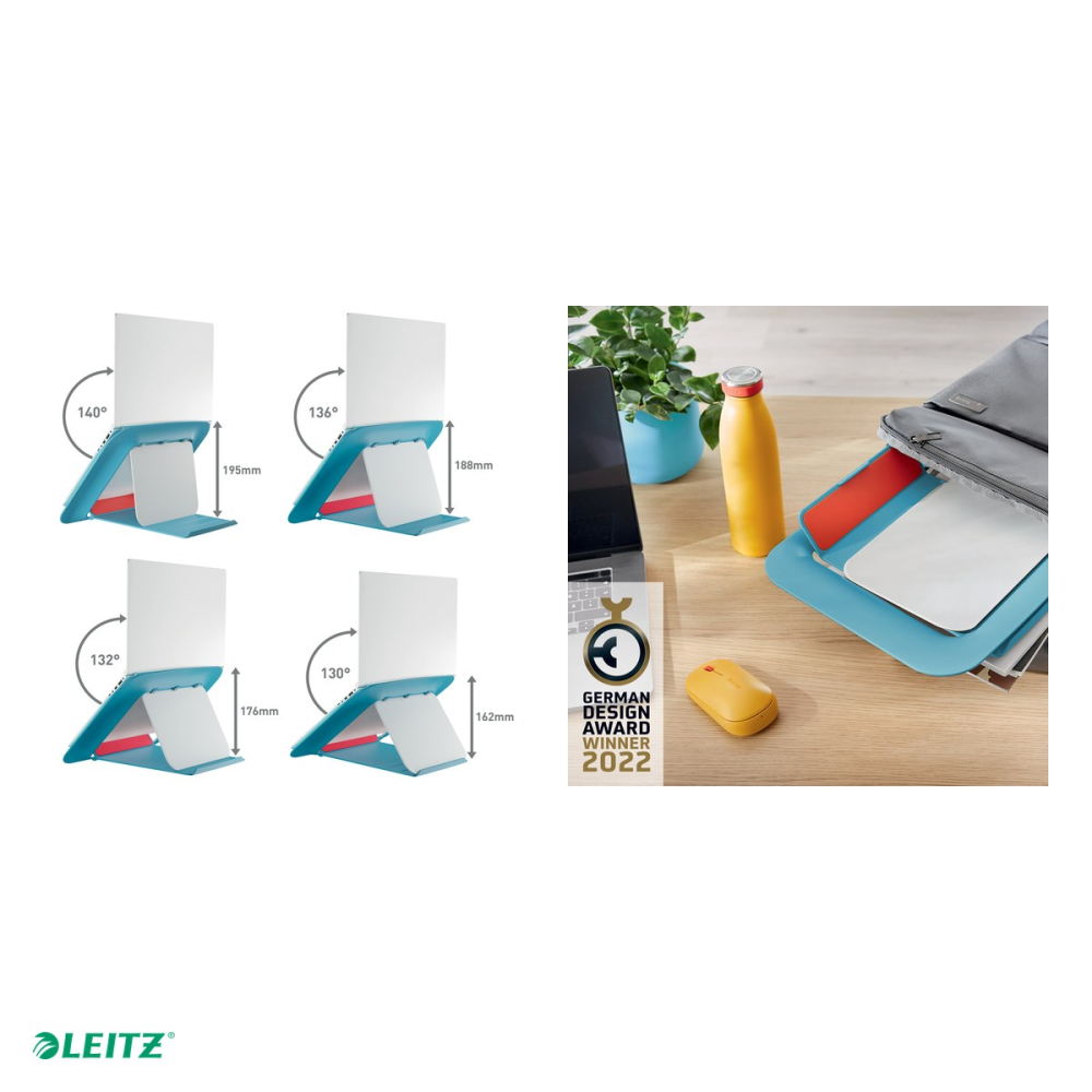 Suport pentru laptop Leitz Cosy, reglabil, 312 x 50 x 247 mm, albastru celest [5]