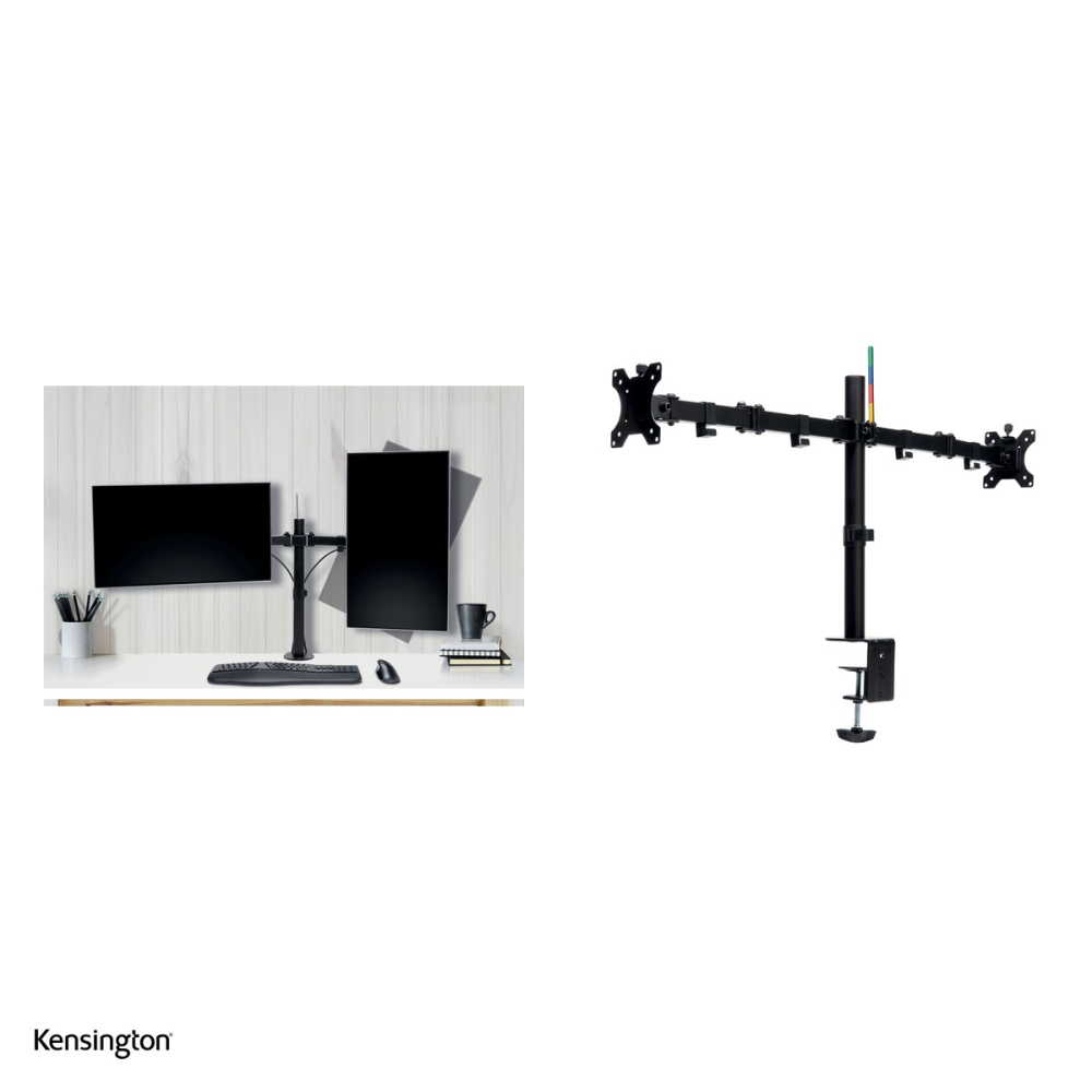 Suport pentru monitor Kensington SmartFit, 2 brate reglabile, extensie 399 mm, pentru monitoare de maxim 32 inch si 8 kg, negru [4]