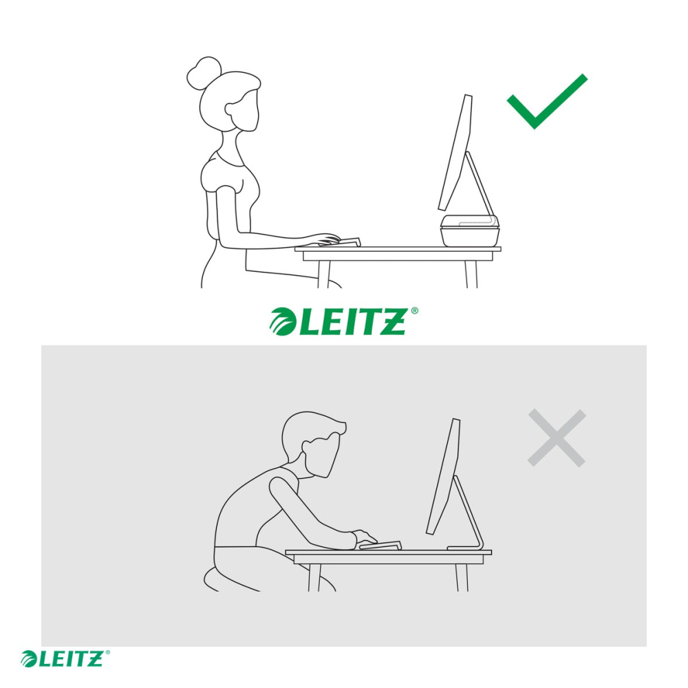 Suport pentru monitor Leitz Ergo, 2 inaltimi, pentru ecrane de maxim 27 inch, 209 x 112 x 438 mm, gri carbune [5]
