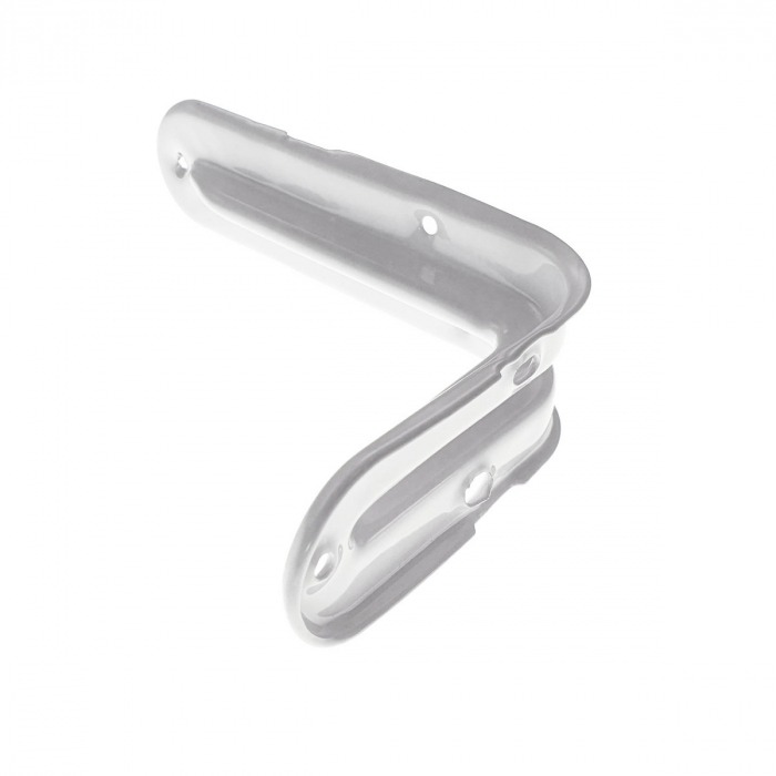 Suport pentru raft si polita, din metal, 125 x 90 x 32 mm, alb [2]