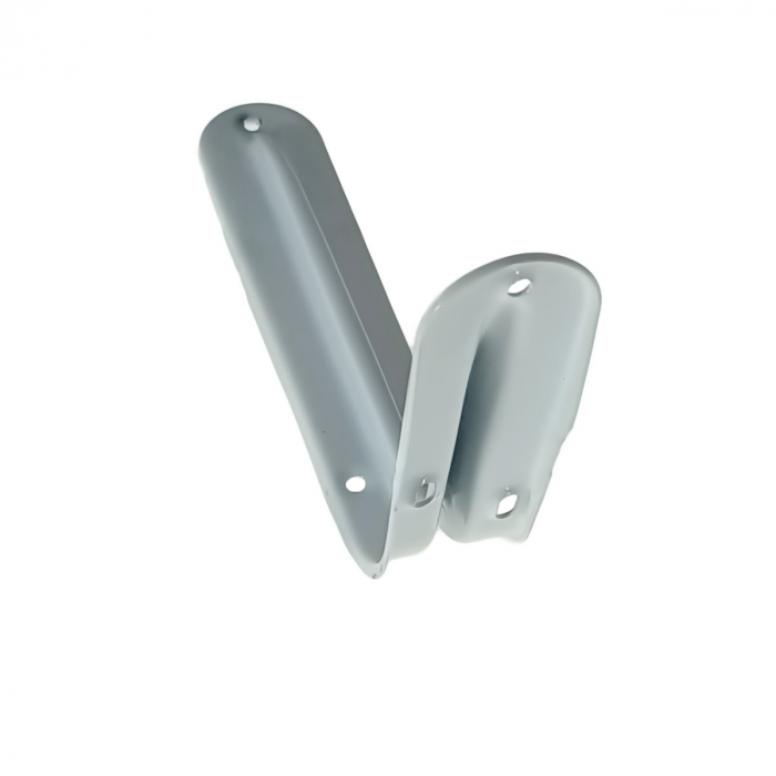 Suport pentru raft si polita, din metal, 15x10cm, FAM-65542, alb [5]