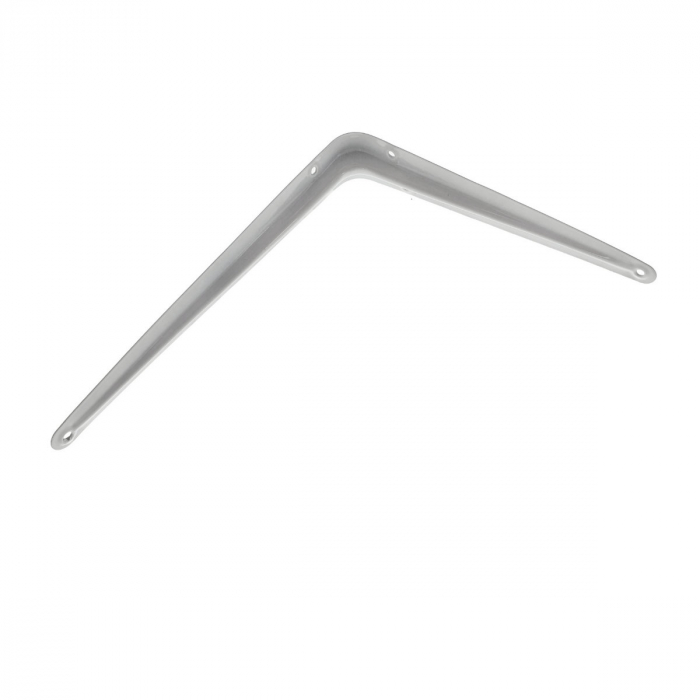 Suport pentru raft si polita, din metal, 245x200x40mm, alb [2]