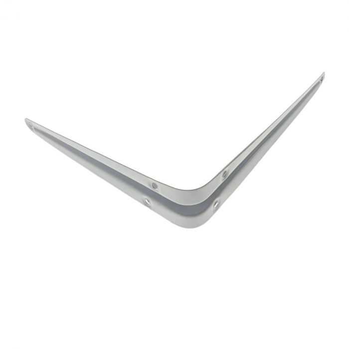 Suport pentru raft si polita, din metal, 245x200x40mm, alb [3]