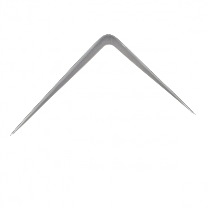 Suport pentru raft si polita, din metal, 245x200x40mm, alb [4]
