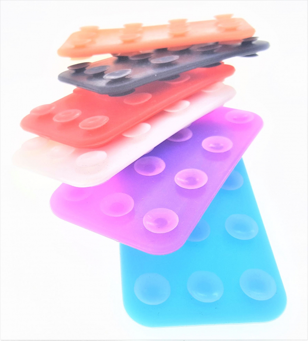 Suport silicon, pentru smartphone double side stick, mix color - SSDSS [2]