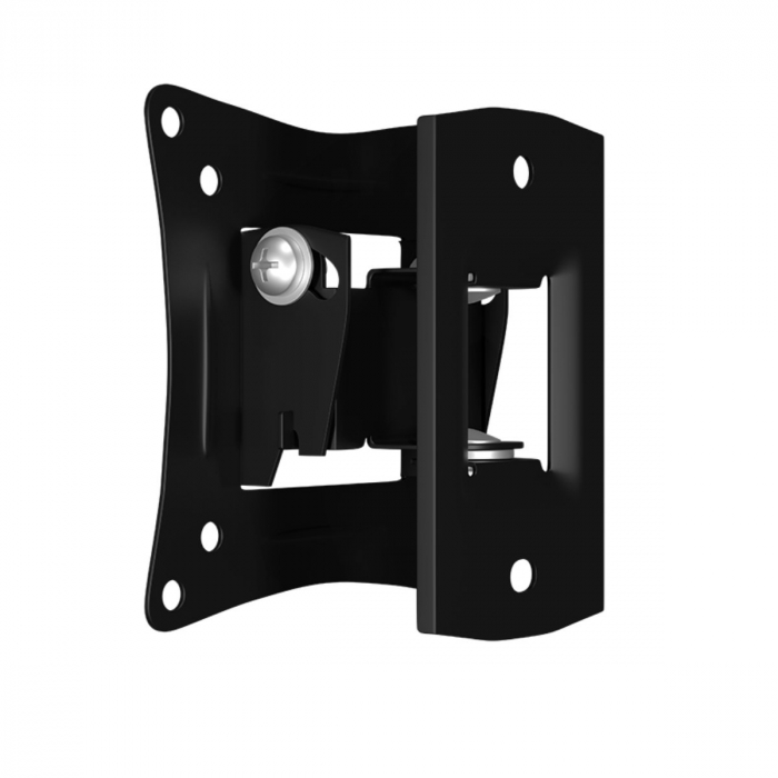 Suport TV/monitor universal, de perete, Blow 08174, rotire 60°, 10-27 inch, 15kg max, VESA 75x75mm/100x100mm, negru [2]