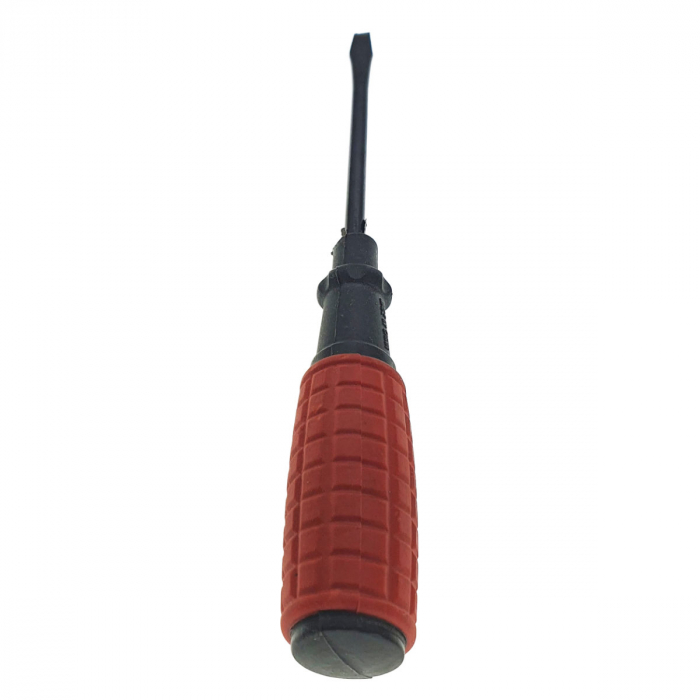 Surubelnita dreapta 185mm, cu varf lat 4.7mm, tija 88mm, maner izolat 97mm [3]