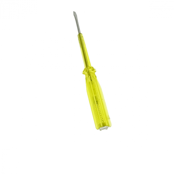 Surubelnita tip creion, pentru control tensiune, 16A, 250V, lungime 165 mm, varf drept 4mm, galben [2]