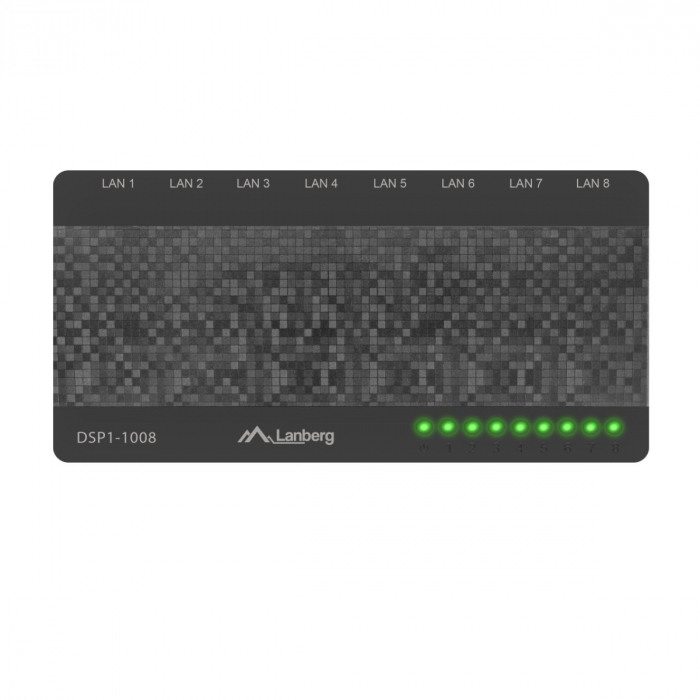 Switch Lanberg DSP1-1008 8 Porturi Negru [2]