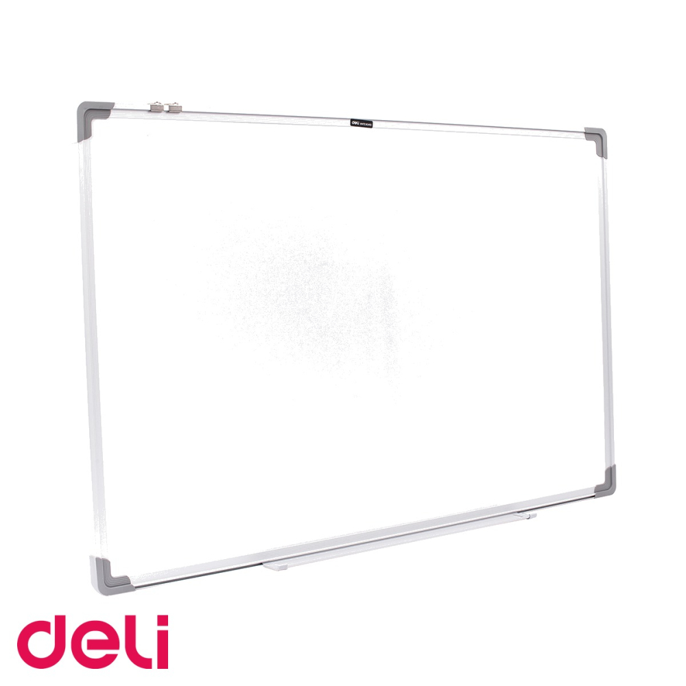 Tabla whiteboard magnetica Deli, rama aluminiu, 60x90 cm, montaj vertical sau orizontal, pentru birou si sala de clasa [4]