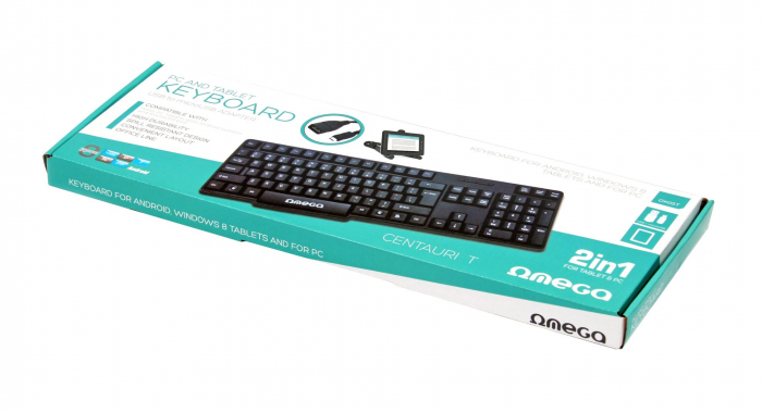 Tastatura OMEGA 0K-05, USB/microUSB, Negru [5]
