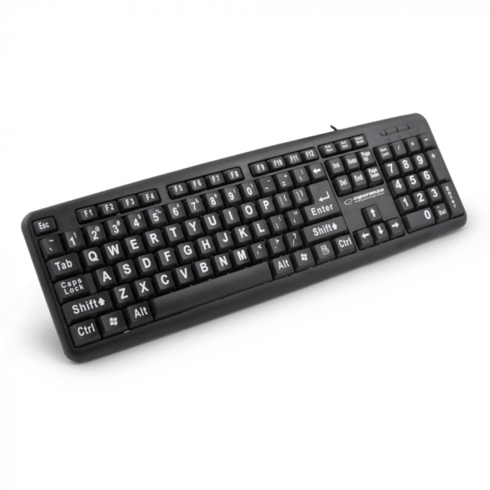 Tastatura USB pentru seniori, 104 taste, Esperanza Florida [2]